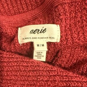 Aerie Women's Oversized Red Sweater